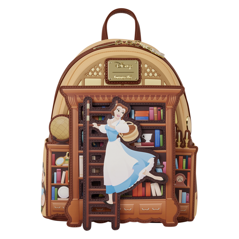 Beast Belle Book Shop D23 Exclusive Mini Backpack Loungefly Disney Beauty and the