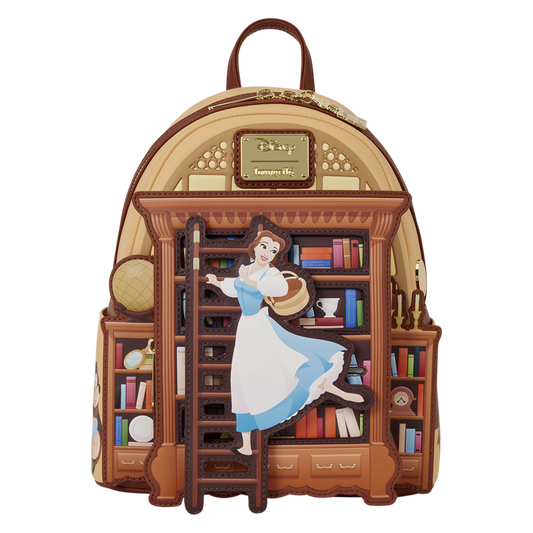Beast Belle Book Shop D23 Exclusive Mini Backpack Loungefly Disney Beauty and the