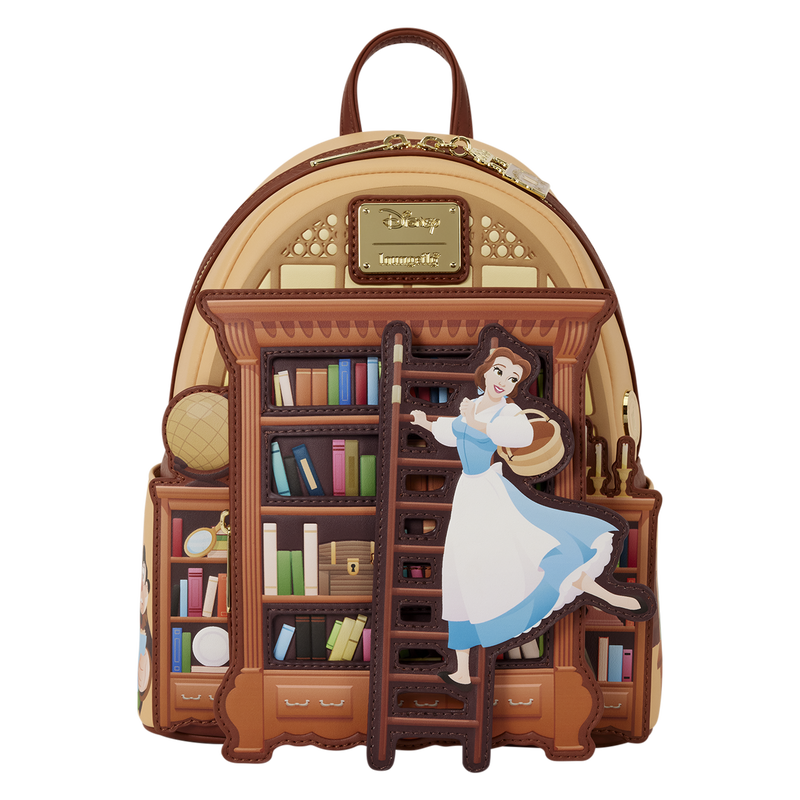 Loungefly Disney Beauty and the Beast Belle Book Shop D23 Exclusive Mini Backpack
