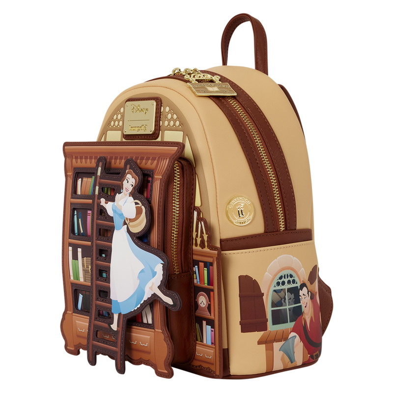 Beast Belle Book Shop D23 Exclusive Mini Backpack Loungefly Disney Beauty and the