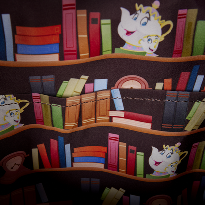 Beast Belle Book Shop D23 Exclusive Mini Backpack Loungefly Disney Beauty and the