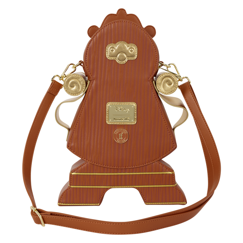 D23 Edition Beauty and the Beast Cogsworth Figural Crossbody Bag Loungefly