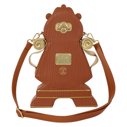 D23 Edition Beauty and the Beast Cogsworth Figural Crossbody Bag Loungefly