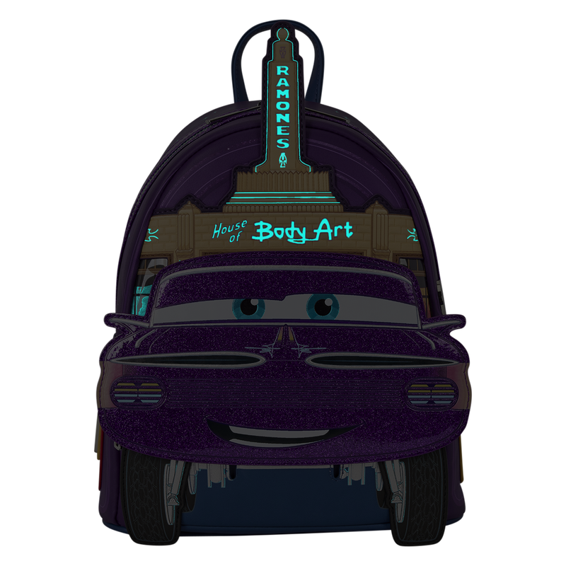 D23 Edition Cars Ramone Cosplay Glow Mini Backpack Loungefly