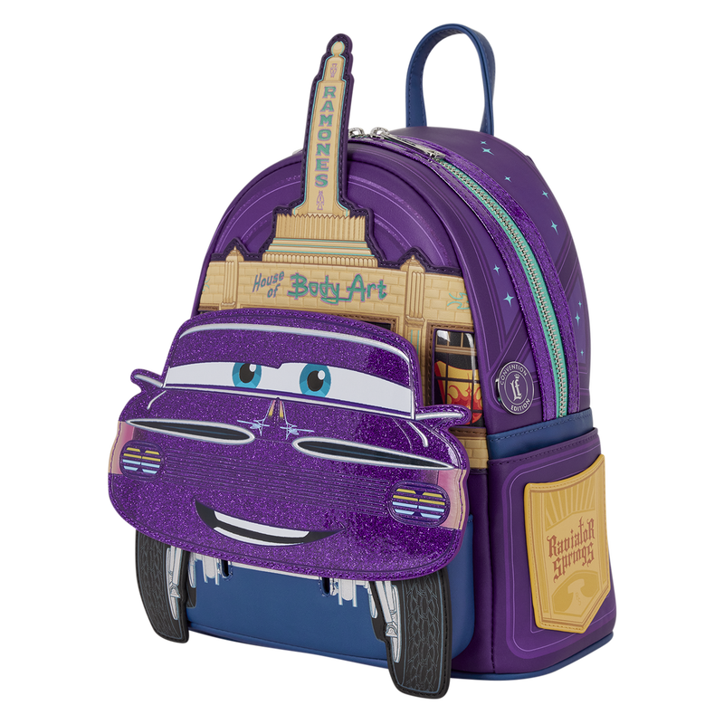 D23 Edition Cars Ramone Cosplay Glow Mini Backpack Loungefly