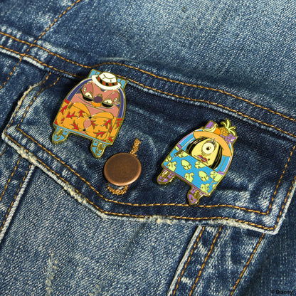 D23 Edition Lilo & Stitch Jumba and Pleakley 2-Pack Pin Set Loungefly