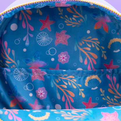 Ariel Soft Floral Mini Backpack Exclusive Loungefly Disney The Little Mermaid