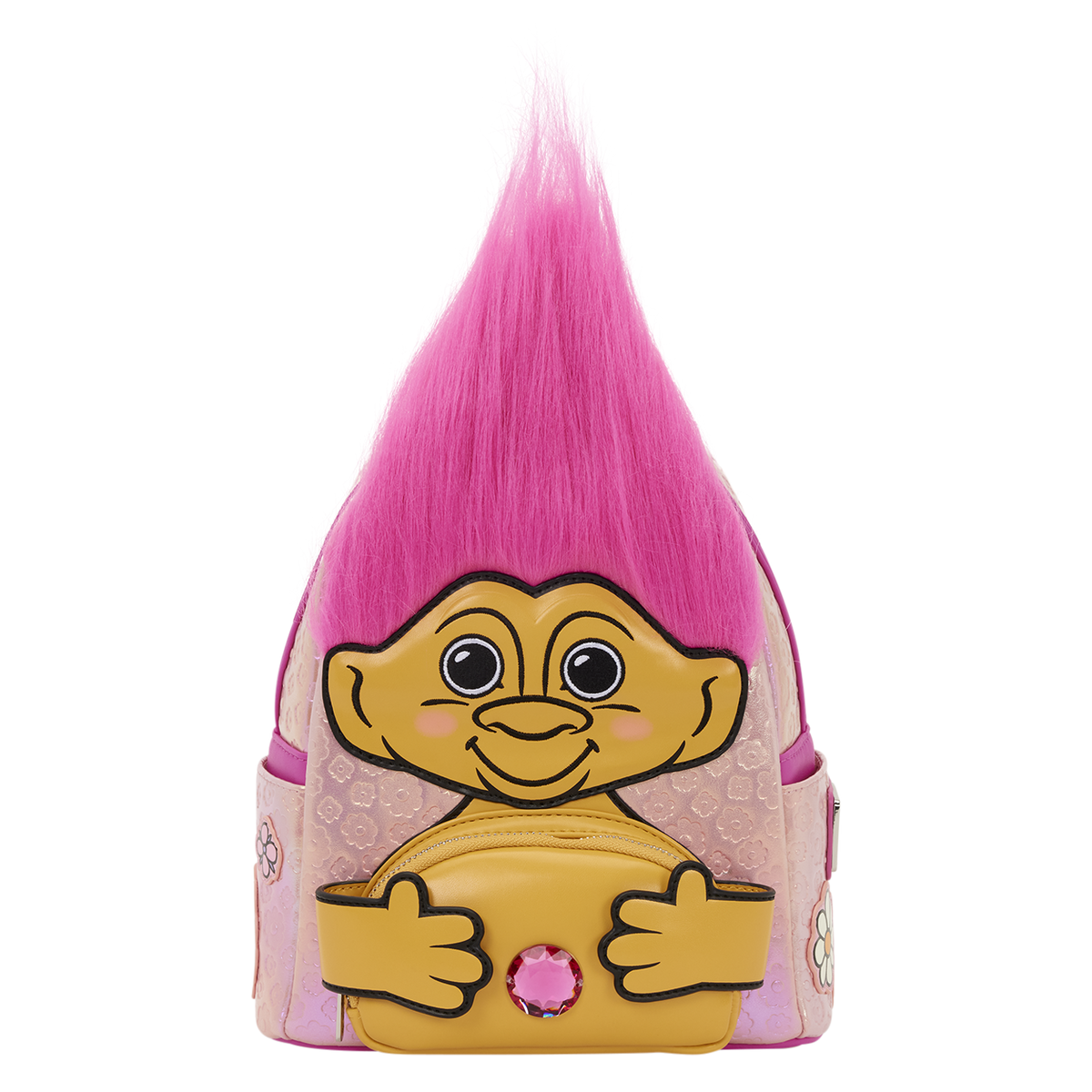Classic Good Luck Trolls Iridescent Cosplay Mini Backpack front