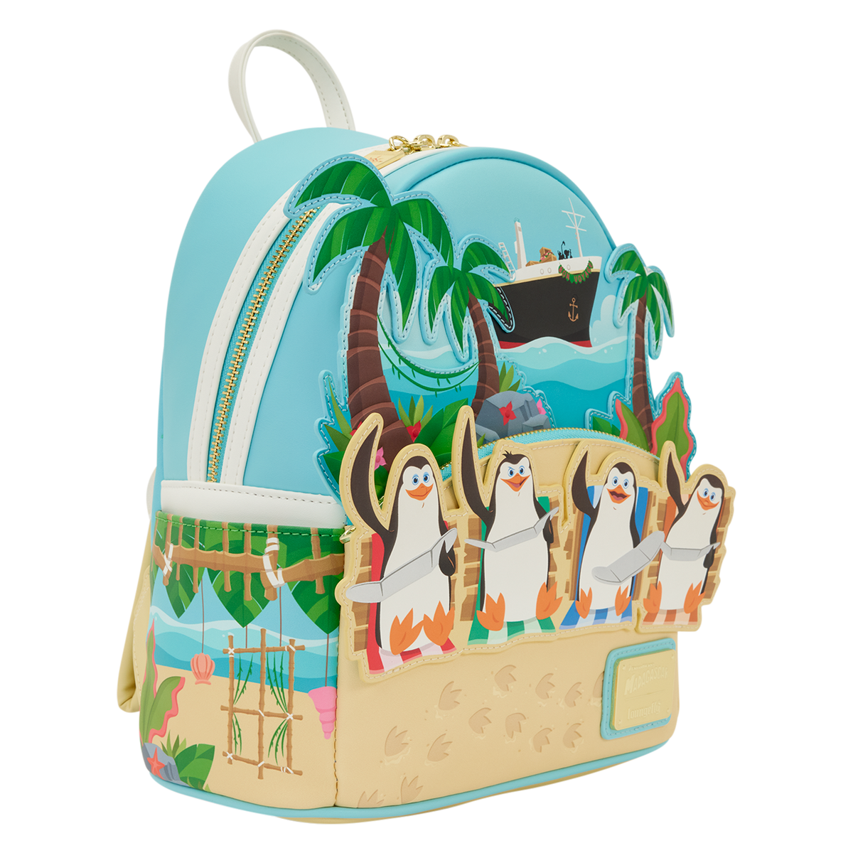 DreamWorks Madagascar Penguins Beach UV Reactive Mini Backpack
