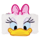 Pouch with a cartoon character face design on a white background