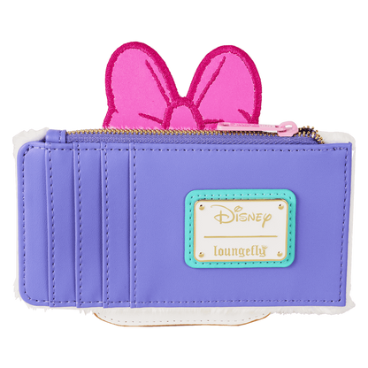 Purple wallet with pink bunny ears featuring a Disney Loungefly label on a white background