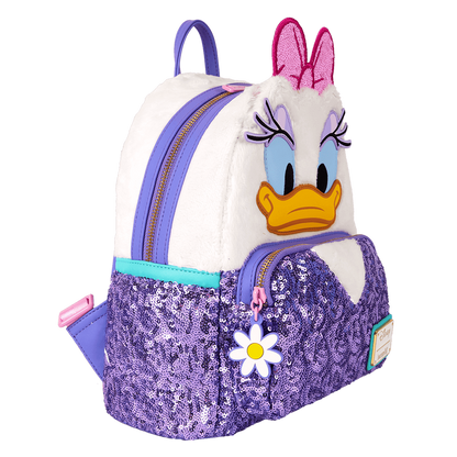 Backpack with a character design on a white background