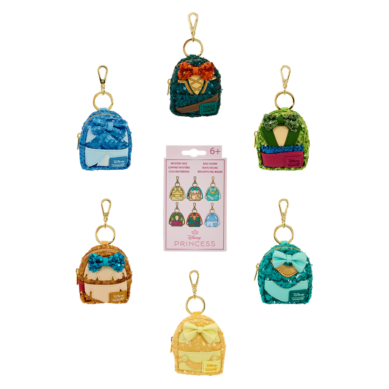 Princess Sequin Cosplay Mystery Mini Backpack Keychain Charm Wave 2 Exclusive