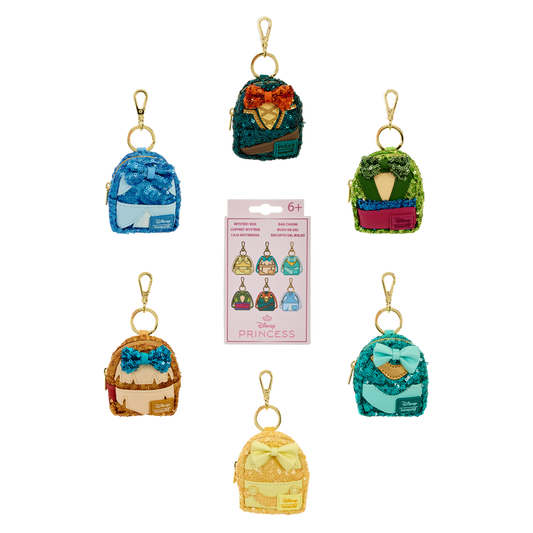 Princess Sequin Cosplay Mystery Mini Backpack Keychain Charm Wave 2 Exclusive