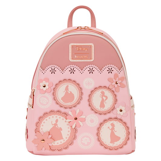 Princess Cameo Portraits Pink Lace Mini Backpack