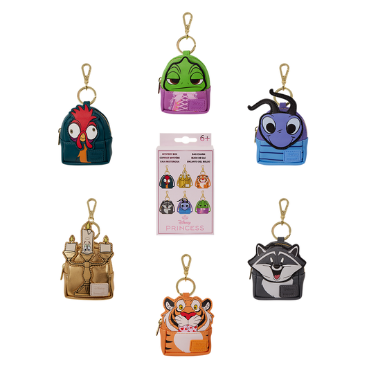 Princess Sidekicks Cosplay Mystery Mini Backpack Keychain Charm Loungefly Disney