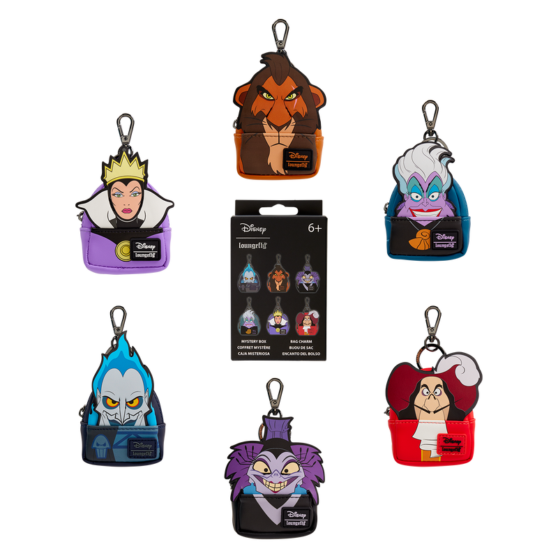 Villains Cosplay Mystery Mini Backpack Keychain Charm Loungefly Disney