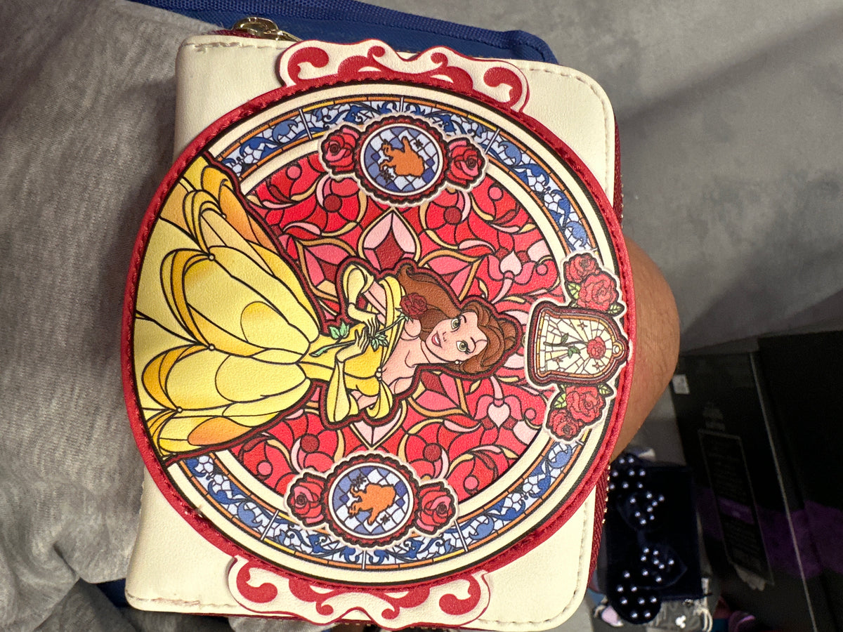 Beauty and the Beast Belle Stained Glass Portrait Wallet Exclusive