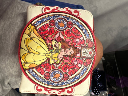 Beauty and the Beast Belle Stained Glass Portrait Wallet Exclusive