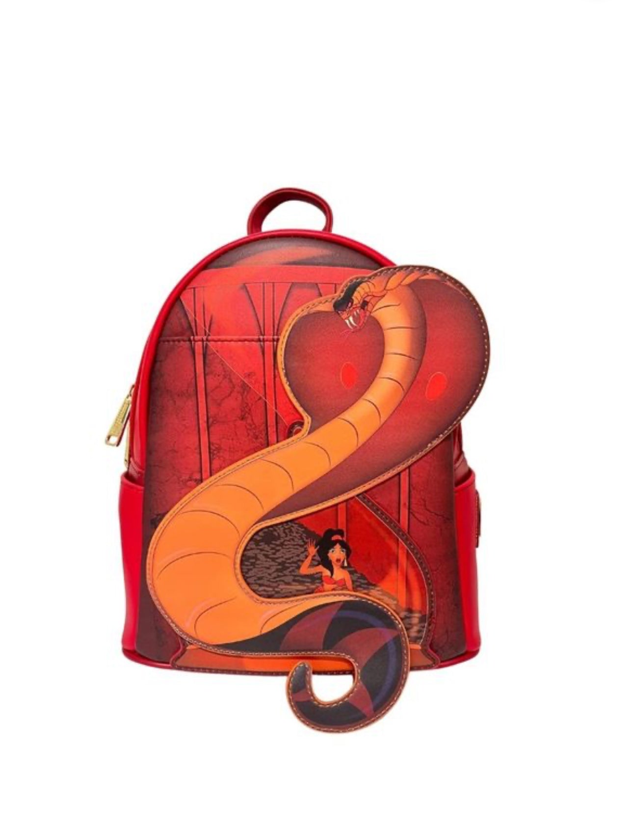 Loungefly Exclusive Disney Aladdin Jasmine and Jafar Snake Double Strap Shoulder