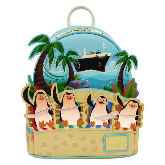 DreamWorks Madagascar Penguins Beach UV Reactive Mini Backpack