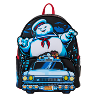 Ghostbusters Stay Puft & Ecto-1 Light-Up Mini Backpack Loungefly