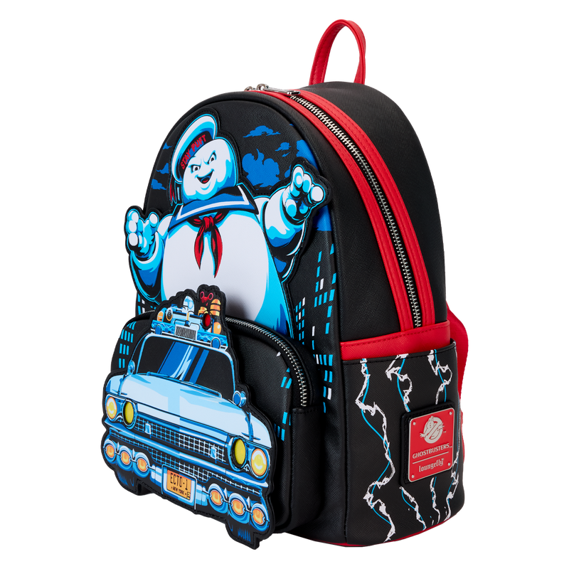 Ghostbusters Stay Puft & Ecto-1 Light-Up Mini Backpack Loungefly