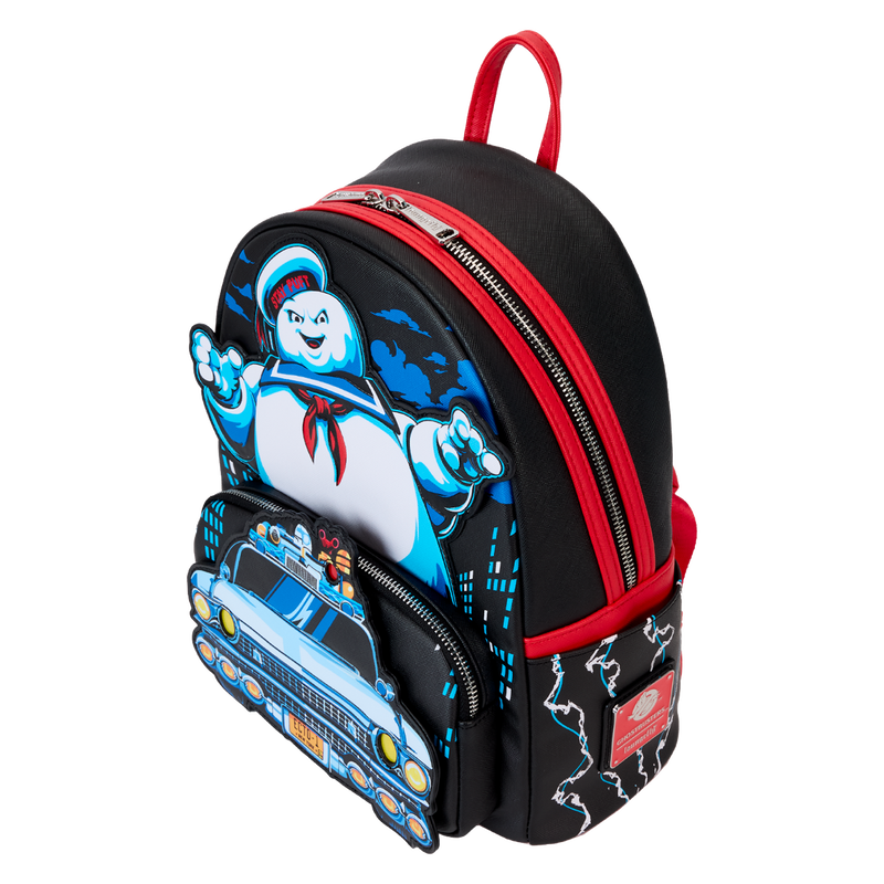 Ghostbusters Stay Puft & Ecto-1 Light-Up Mini Backpack Loungefly