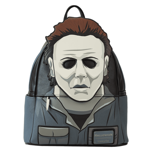 Backpack with a character design on a white background