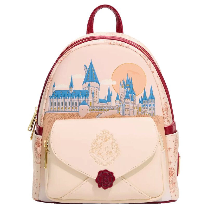 Harry Potter Hogwarts Castle Letter Pocket Mini Backpack Loungefly