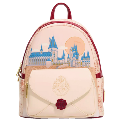 Harry Potter Hogwarts Castle Letter Pocket Mini Backpack Loungefly