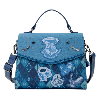 Harry Potter Hogwarts Denim Crossbody Bag