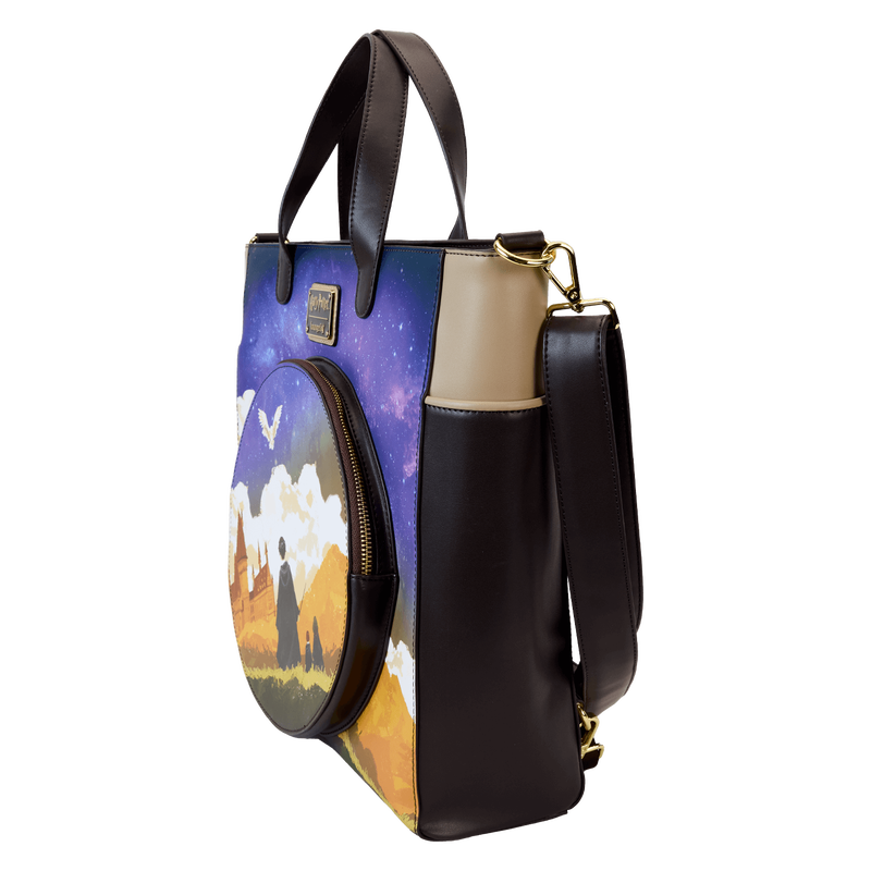 Harry Potter Hogwarts Starry Sky Convertible Backpack & Tote Crossbody Bag
