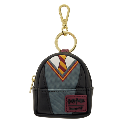 Keychain pouch with Gryffindor house colors on a white background