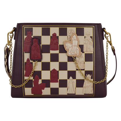 Harry Potter Wizard Chess Crossbody Bag with Playable Pieces