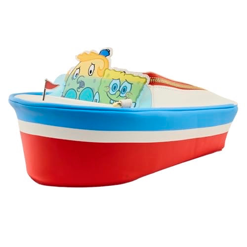 Loungefly Nickelodeon: Spongebob SquarePants 25th Anniversary - Spongebob and Mrs. Puff in Boatmobile Crossbody Purse