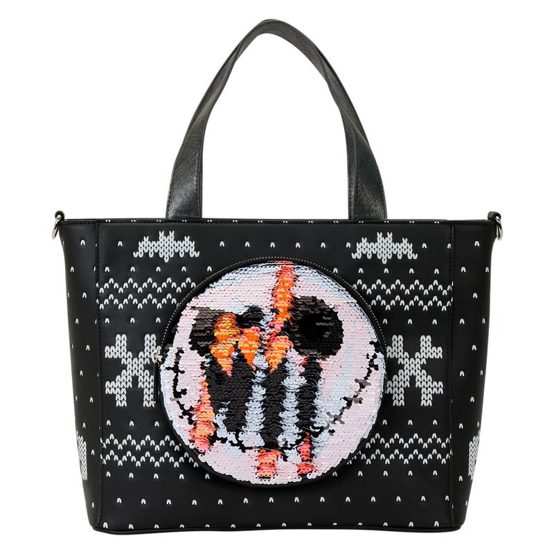 Loungefly Disney NBC Jack Skellington Reversible Sequins Tote