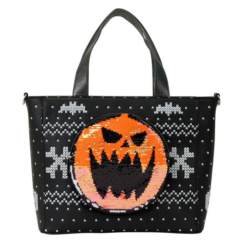 Loungefly Disney NBC Jack Skellington Reversible Sequins Tote