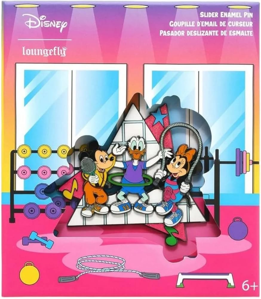 Loungefly Mickeys Mousercise 3" Collector Box Pin