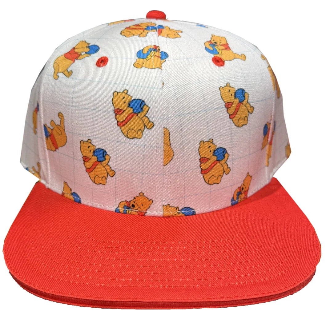Disney Baseball Hat - Winnie the Pooh All Over - White SnapBack