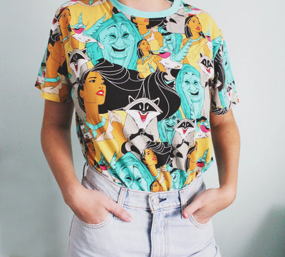 CakeWorthy Disney Pocahontas All Over Print T-Shirt
