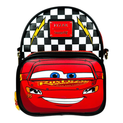 Pixar Cars Lightning McQueen Corduroy Convertible Mini Backpack