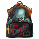 Backpack with a design of a clown face and 'Derry' text on a white background