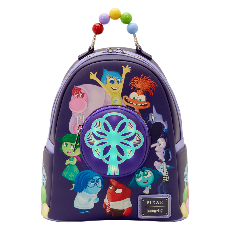 Backpack with Pixar character design on a white background