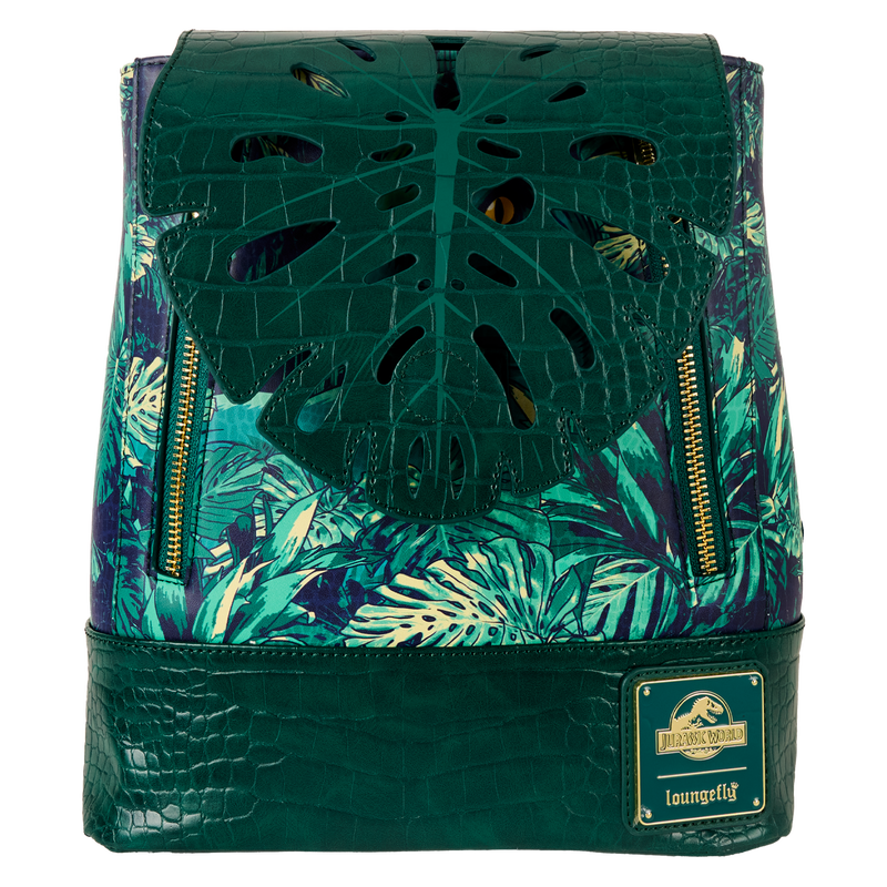 Loungefly Universal Jurassic World Jungle Glow-in-the-Dark Mini Backpack