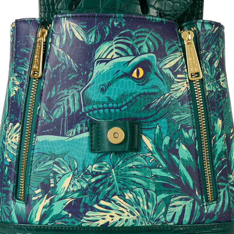 green clear light up mini backpack Loungefly Jurassic World Jungle Glow-in-the-Dark Mini Backpack – AmyDavidMagic