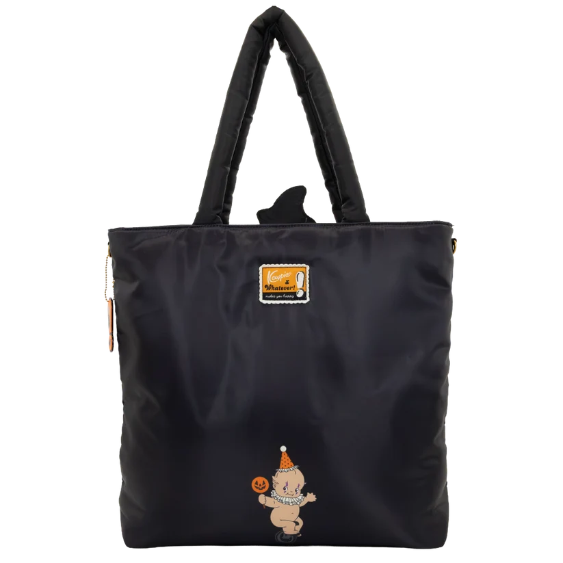 Kewpie Creepy Carousel Oversized Padded Satin Tote Bag Whatever! Makes You Happy