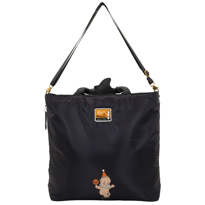Kewpie Creepy Carousel Oversized Padded Satin Tote Bag Whatever! Makes You Happy