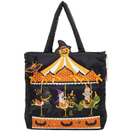 Kewpie Creepy Carousel Oversized Padded Satin Tote Bag Whatever! Makes You Happy