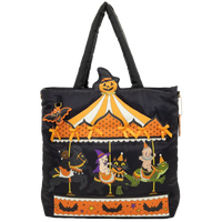 Kewpie Creepy Carousel Oversized Padded Satin Tote Bag Whatever! Makes You Happy